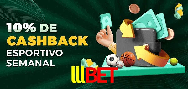 10% de bônus de cashback na lllbet
